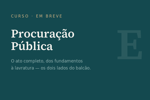 Curso de Procuração Pública